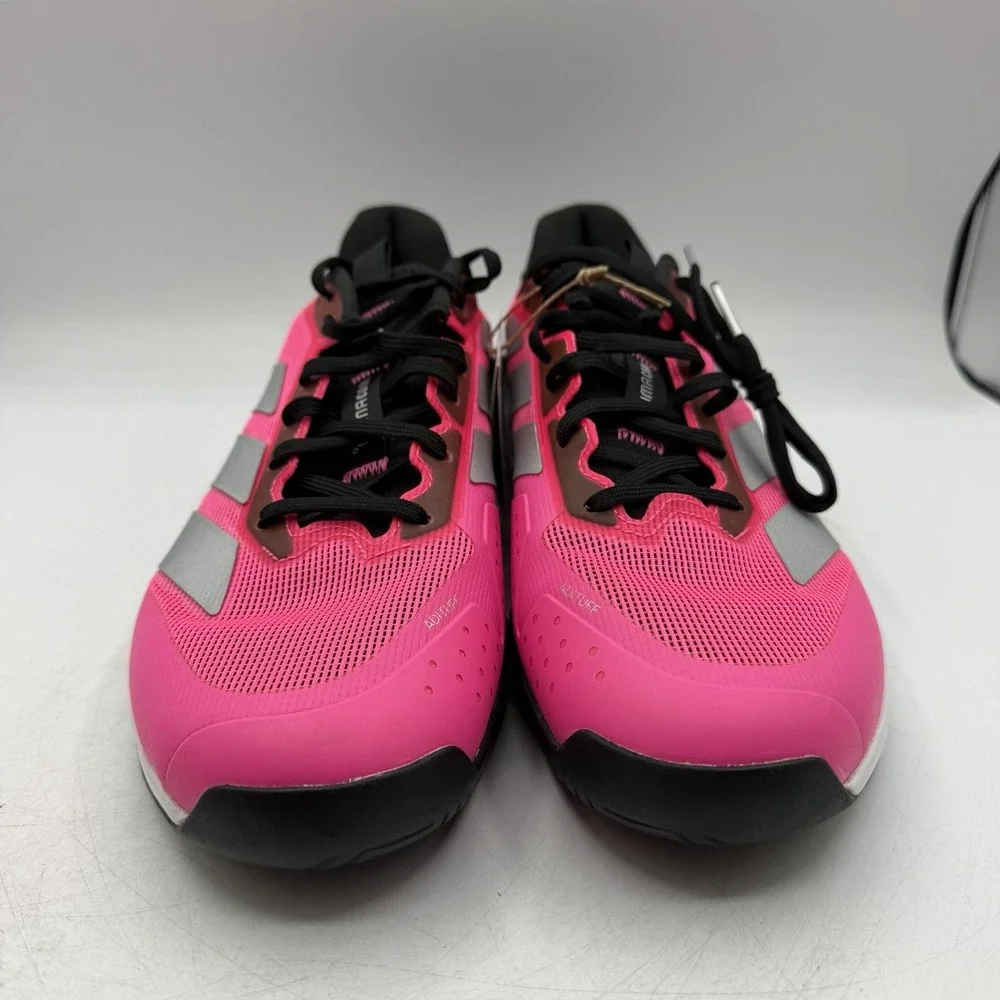 Adidas Adizero Ubersonic 5 Tennis Court Shoes Mens 10 Pink Black Sneakers JQ2901